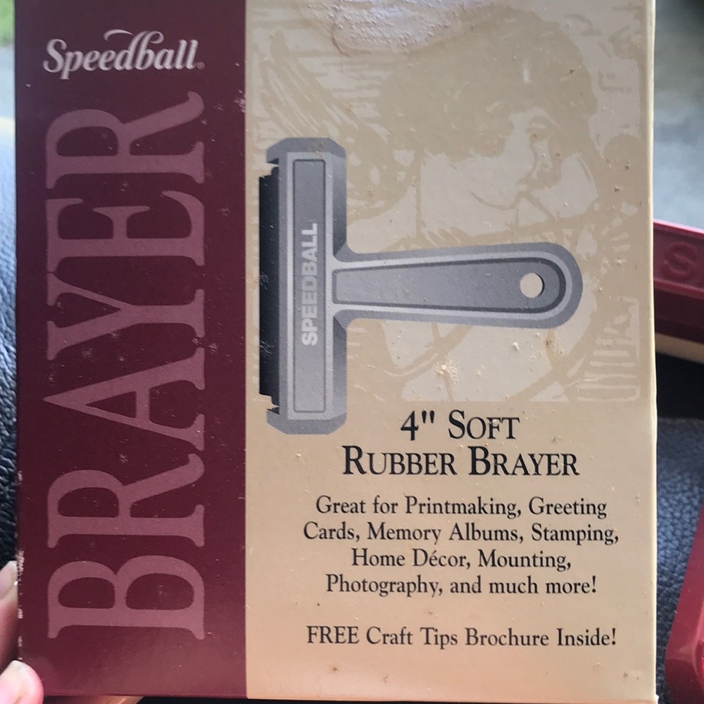 Rubber 4” Brayer for crafting. Never used.